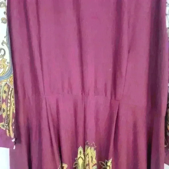 Reborn Dress Women 3X Hippie Floral Paisley 3/4 Sleeve Flowy Boho Festival Artsy - Picture 5 of 6